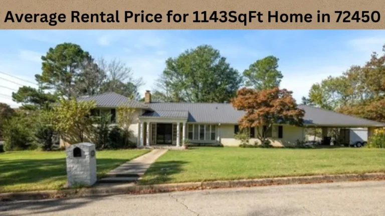 Average Rental Price for 1143SqFt Home in 72450