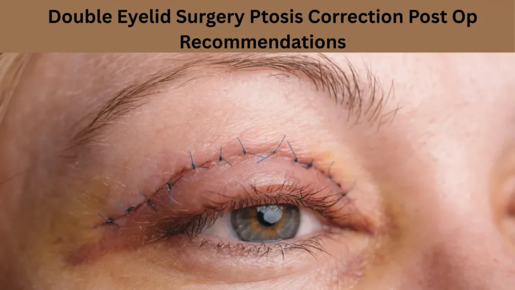 Double Eyelid Surgery Ptosis Correction Post Op Recommendations